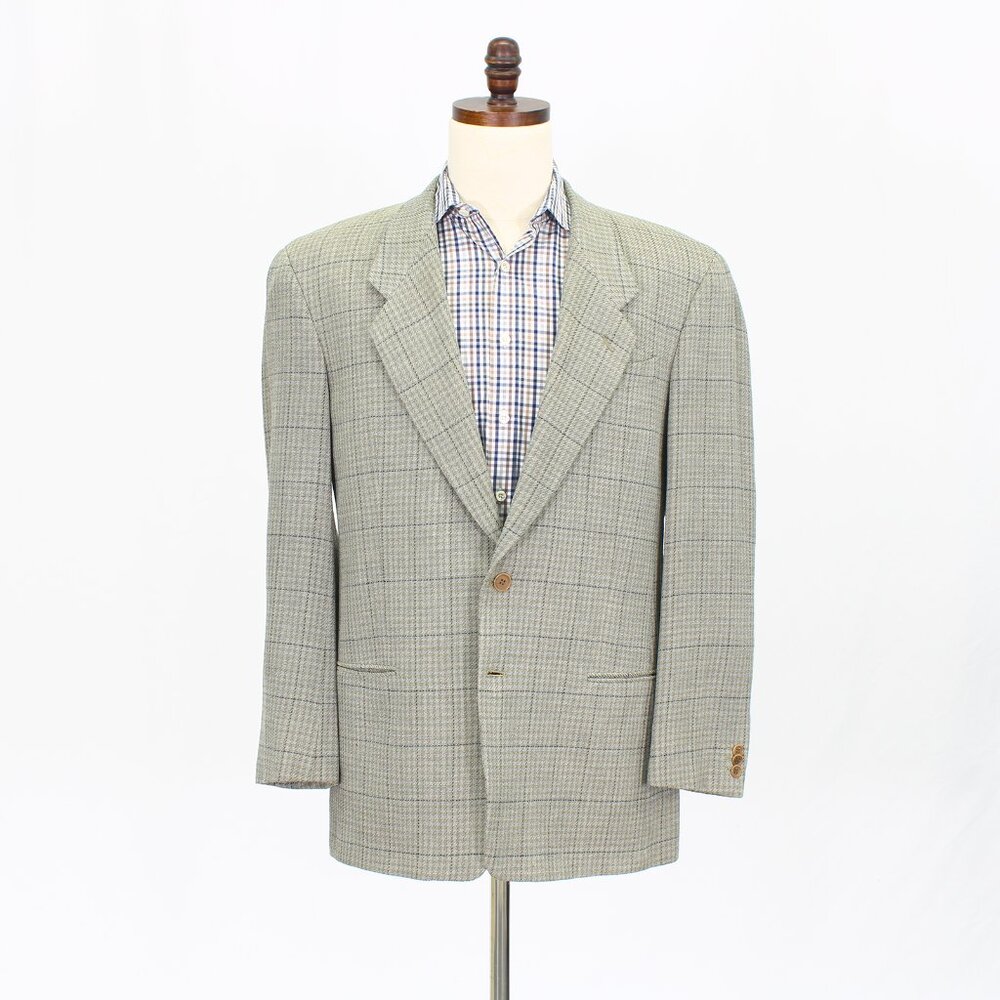 Giorgio Armani Gray Glen Plaid Sport Coat
